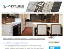 Tablet Screenshot of latitudecountertops.com